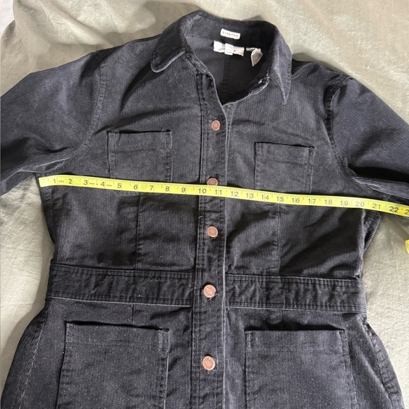 Jones Sport Black Corduroy Jacket Womens L Whimsygoth Dark Academia Coat Blazer - Picture 4 of 5